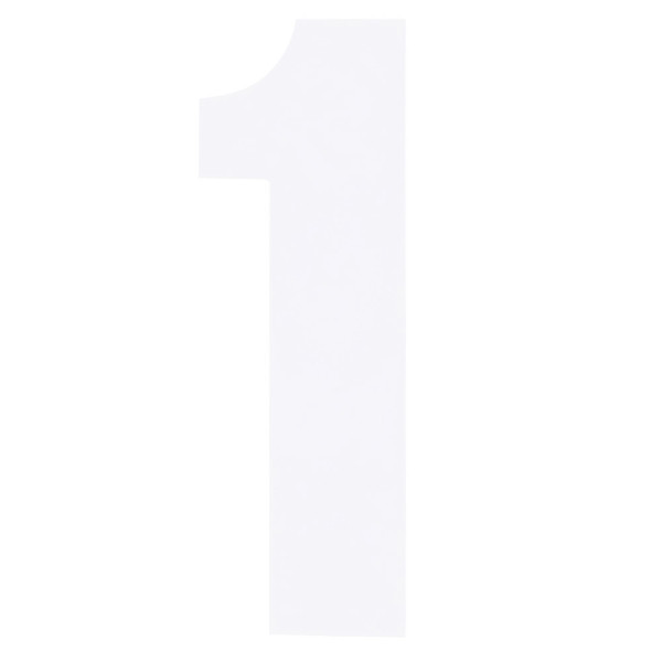 bike it Bike it 8 inch race numbers white - #1